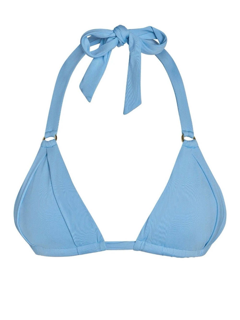 Monday Swimwear Powder Blue Bikini Top with Subtle Ribbing